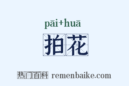 拍花是什么意思的图片